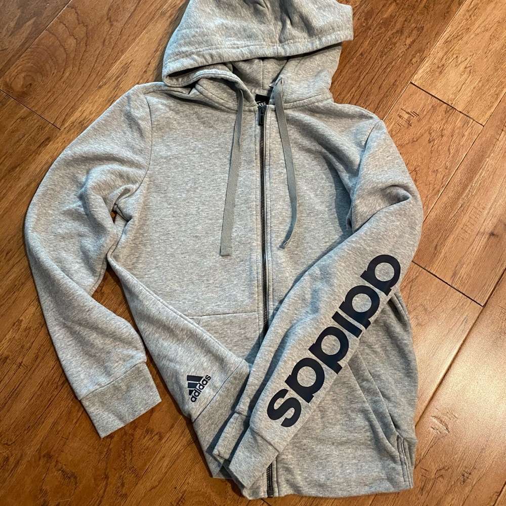 ADIDAS Hooded Zip Up Jacket M